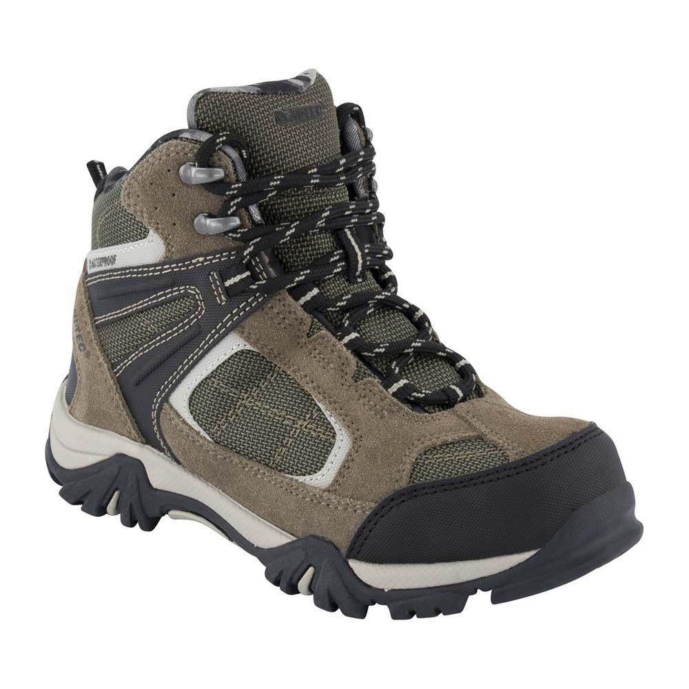 Hi Tec Altitude VI Lite Kids Waterproof Hiking Boots Taupe Olive 6 HI TEC