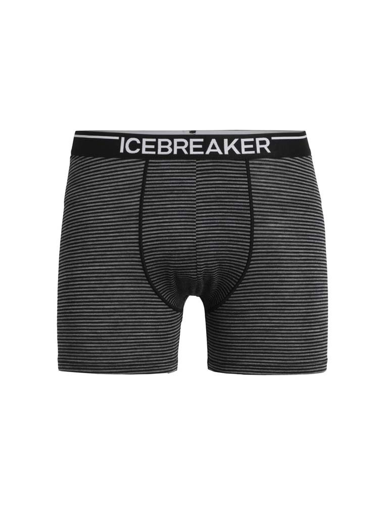 Icebreaker Merino Anatomica Mens Boxers - Gritstone Heather - L