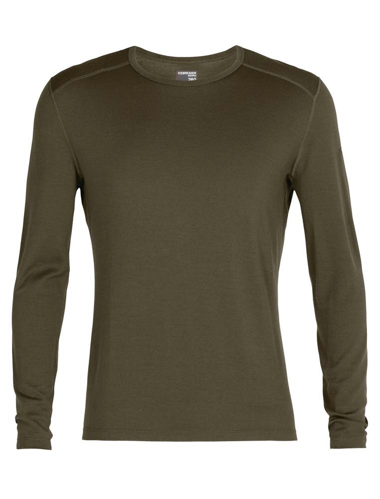 アイスブレーカー] W Merino 260 Tech LS Crewe モス M アイス