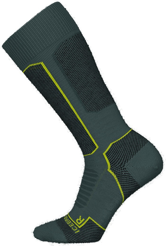 Icebreaker Ski+ Medium Over The Calf Mens Merino Socks Fathom Green