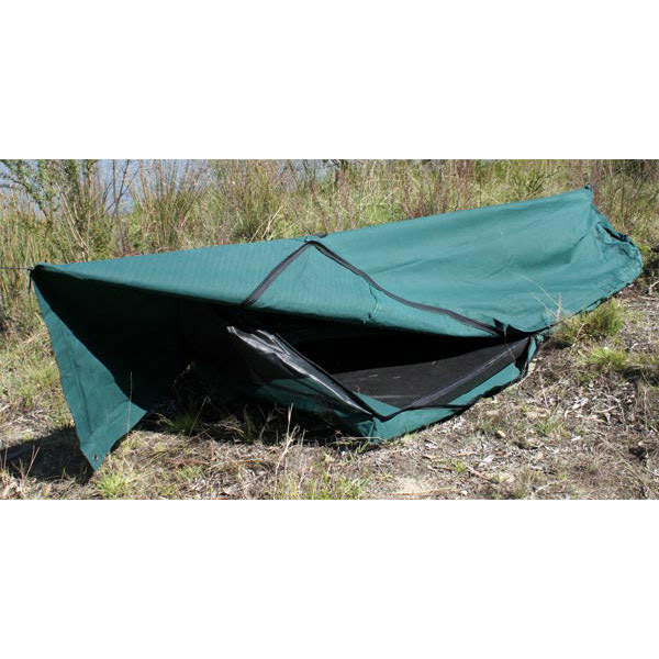 Burke and Wills Ironbark DOUBLE Deluxe Traditional Canvas Swag CANVAS