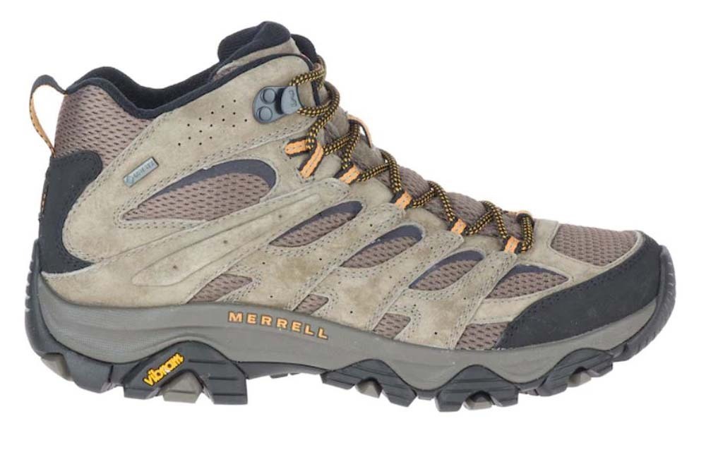 Merrell Moab Mid GTX Mens Hiking Boots Walnut