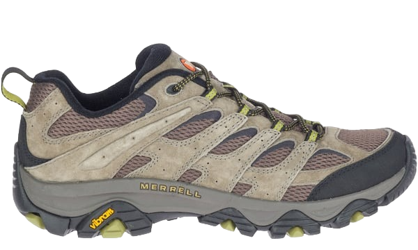 Merrell Moab 3 Mens Wide Hiking Shoes - Walnut/Moss - Picture 5 of 8