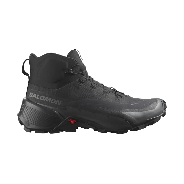 Salomon Cross Hike Mid GTX Mens Wide Hiking Boots Black Magnet US10