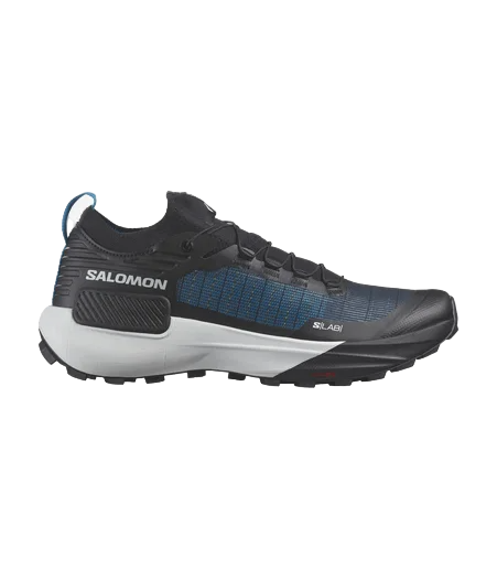 Salomon S Lab Genesis Unisex Trail Running Shoes Black White Blue Danube 7.5