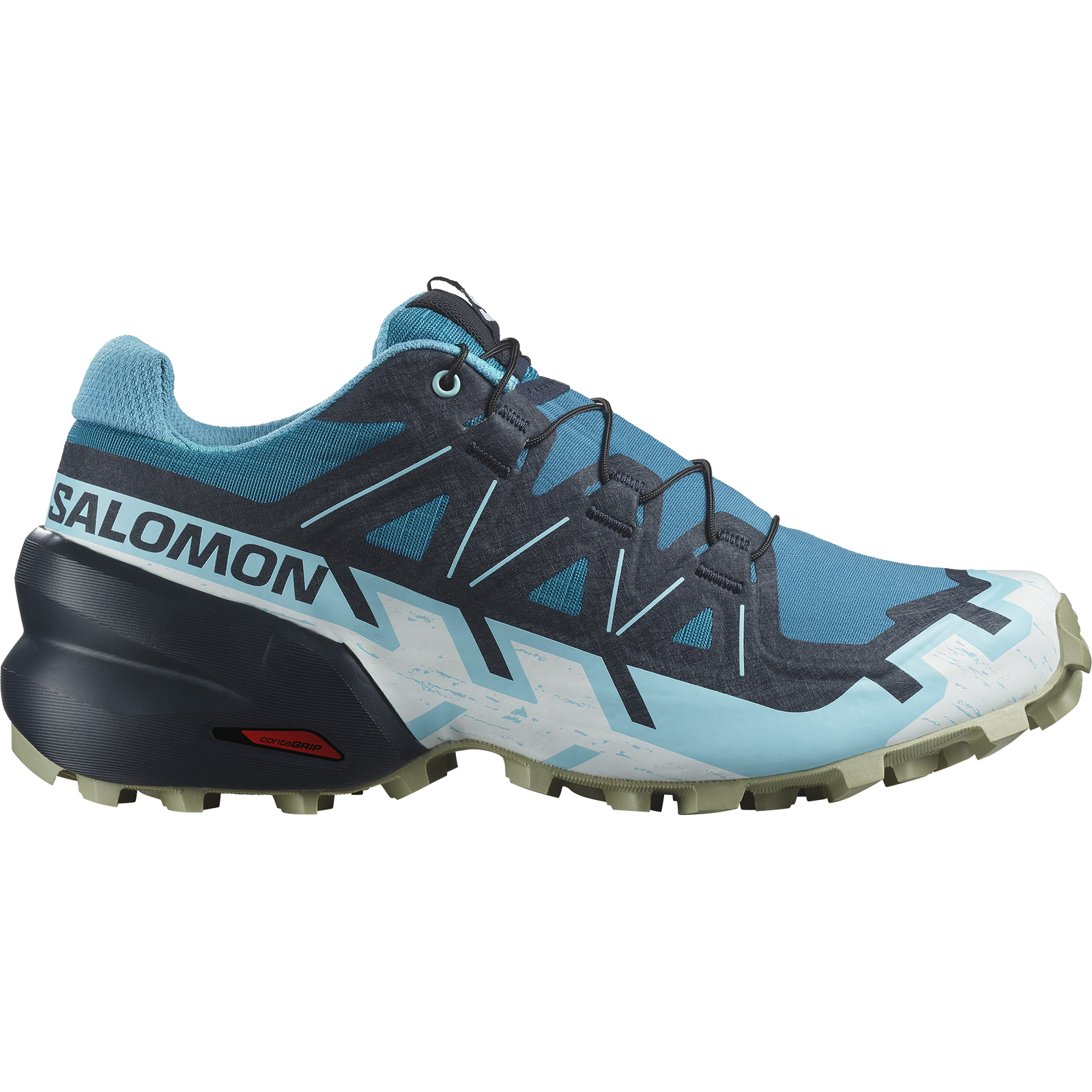 Salomon Speedcross 6 Womens Trail Running Shoes Tahitian Tide Carbon Tea US9