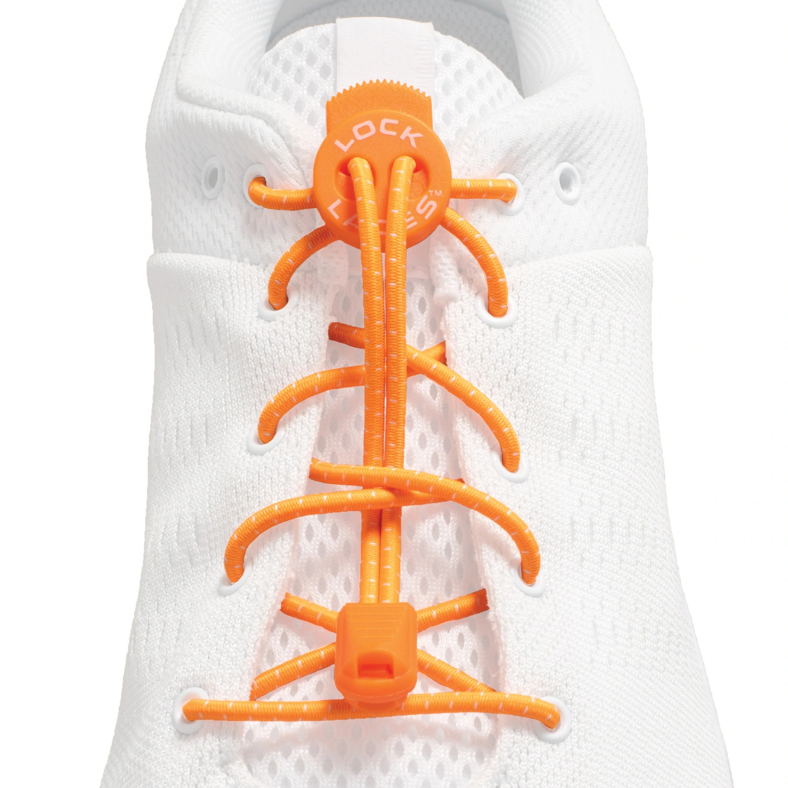 Lock Laces Original No Tie Shoe Laces Orange