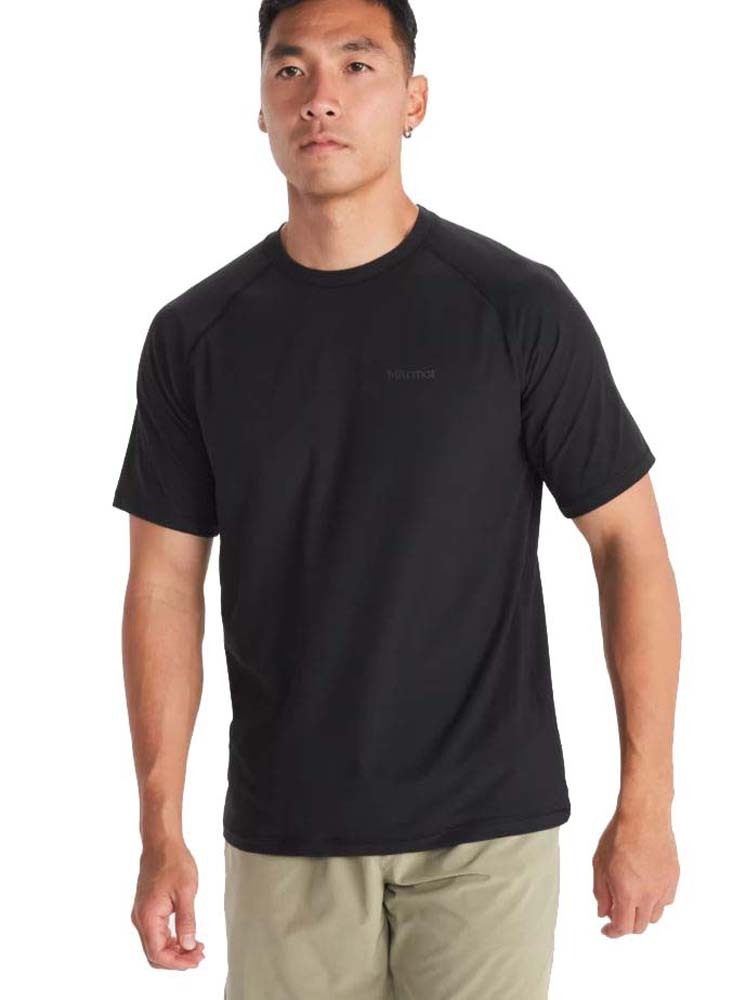 Marmot Windridge SS Mens Hiking T-Shirt - Black - L