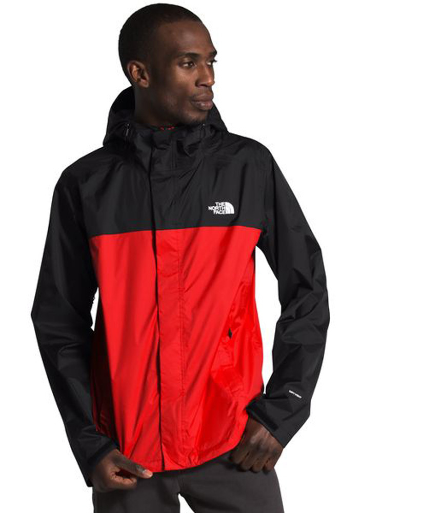 north face red waterproof jacket