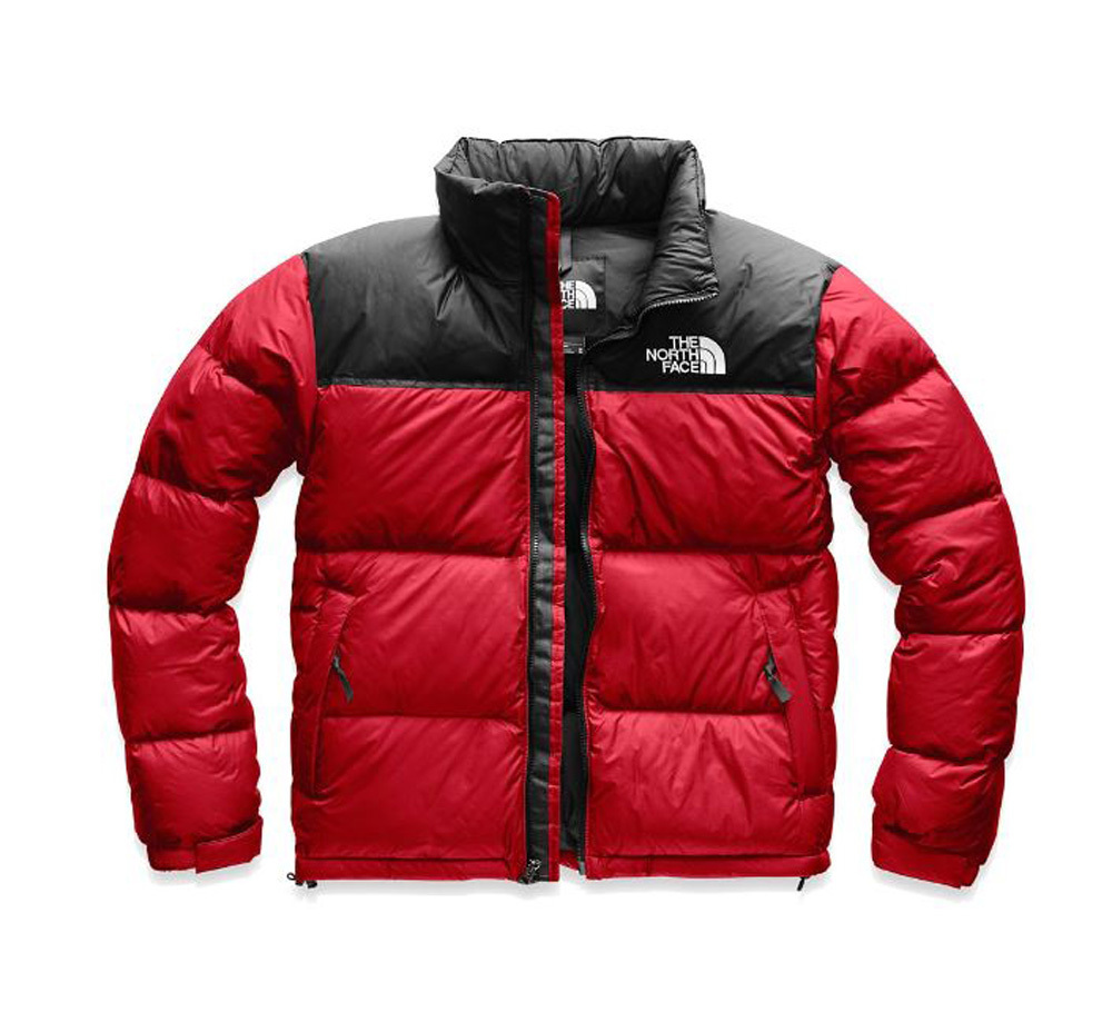 north face red down jacket