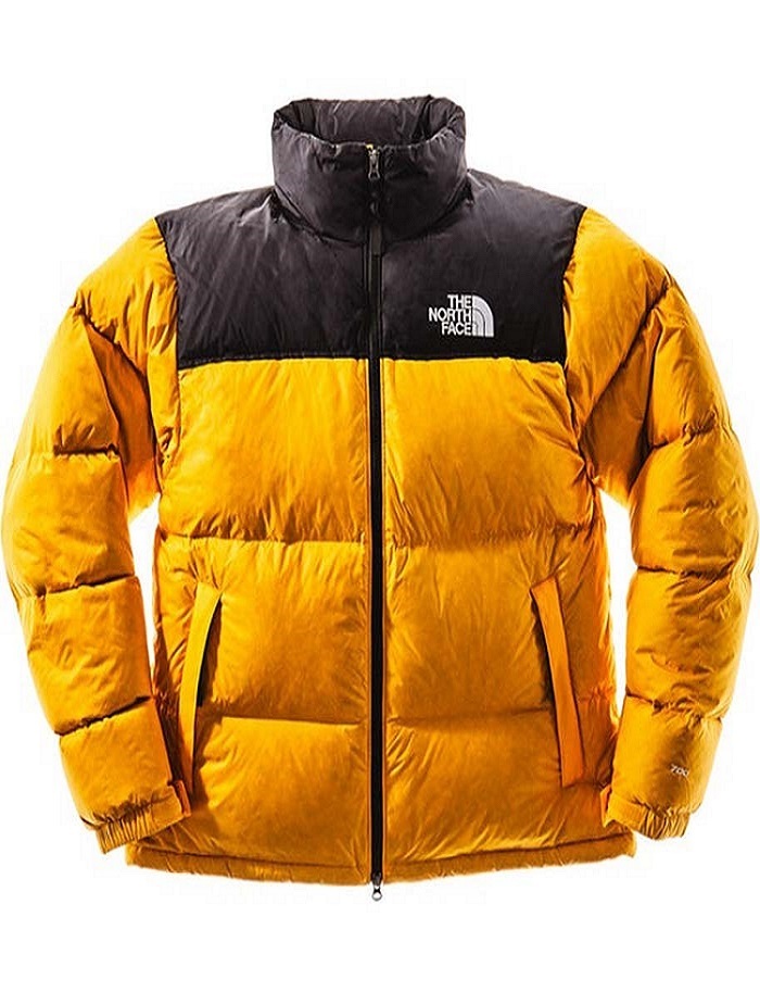 Plus size the north face nuptse 1996 down jacket yellow