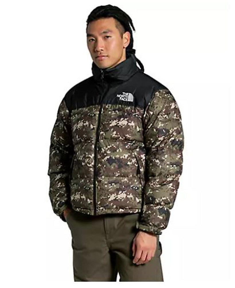 north face puffer camo