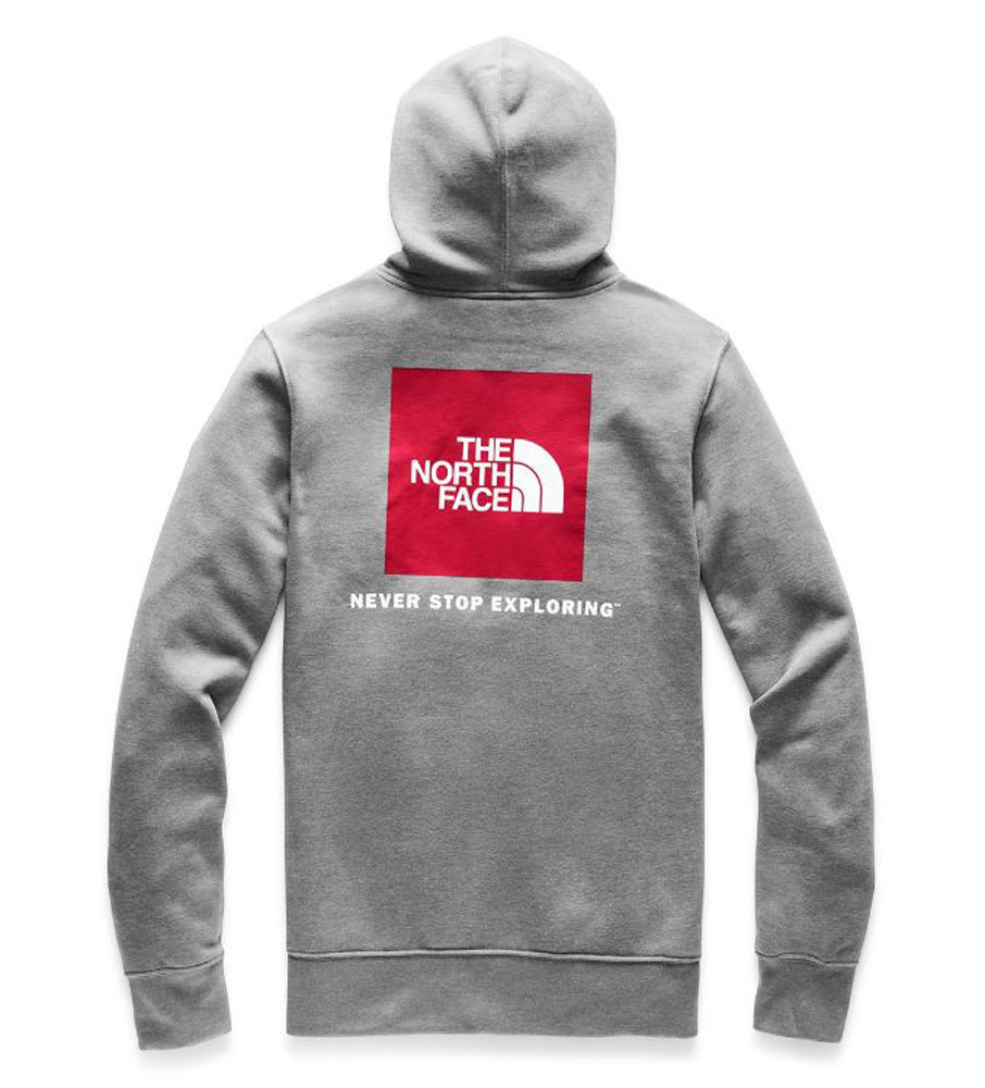 north face red box hoodie mens