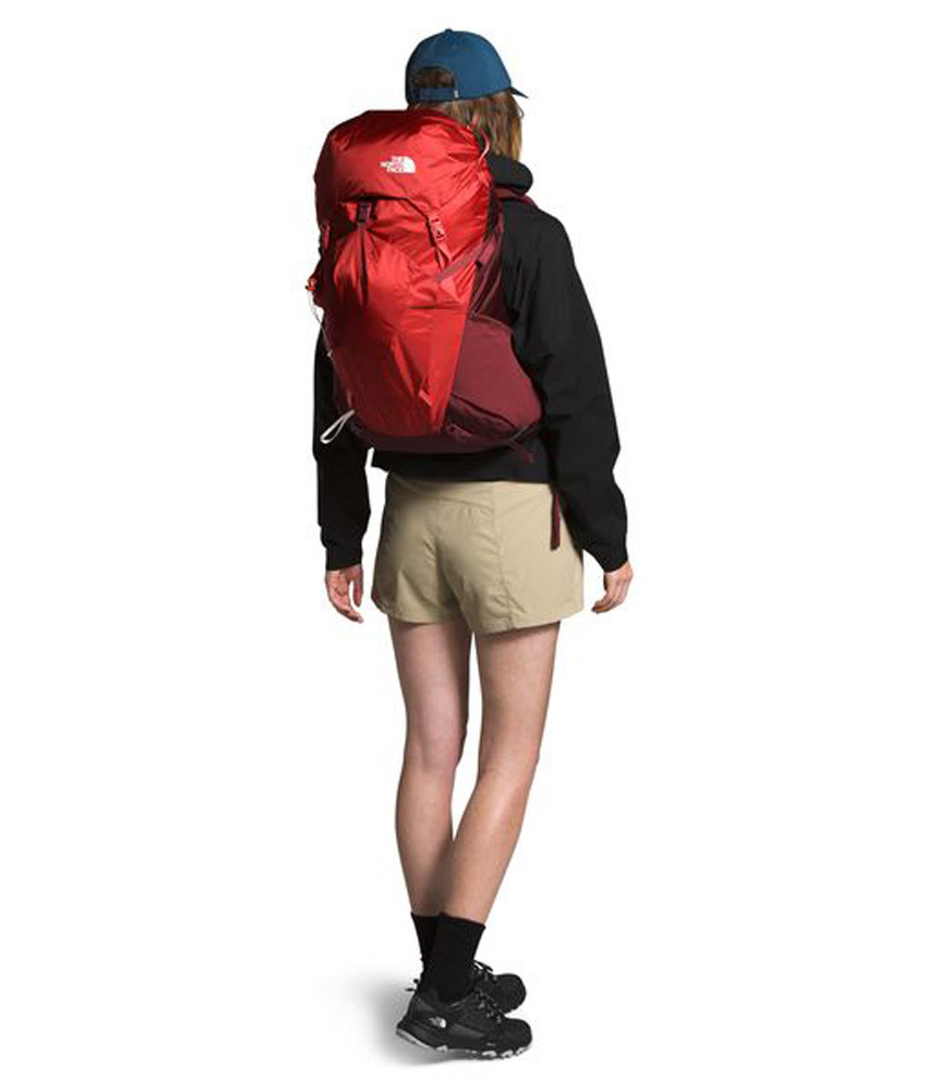 the north face red backpack