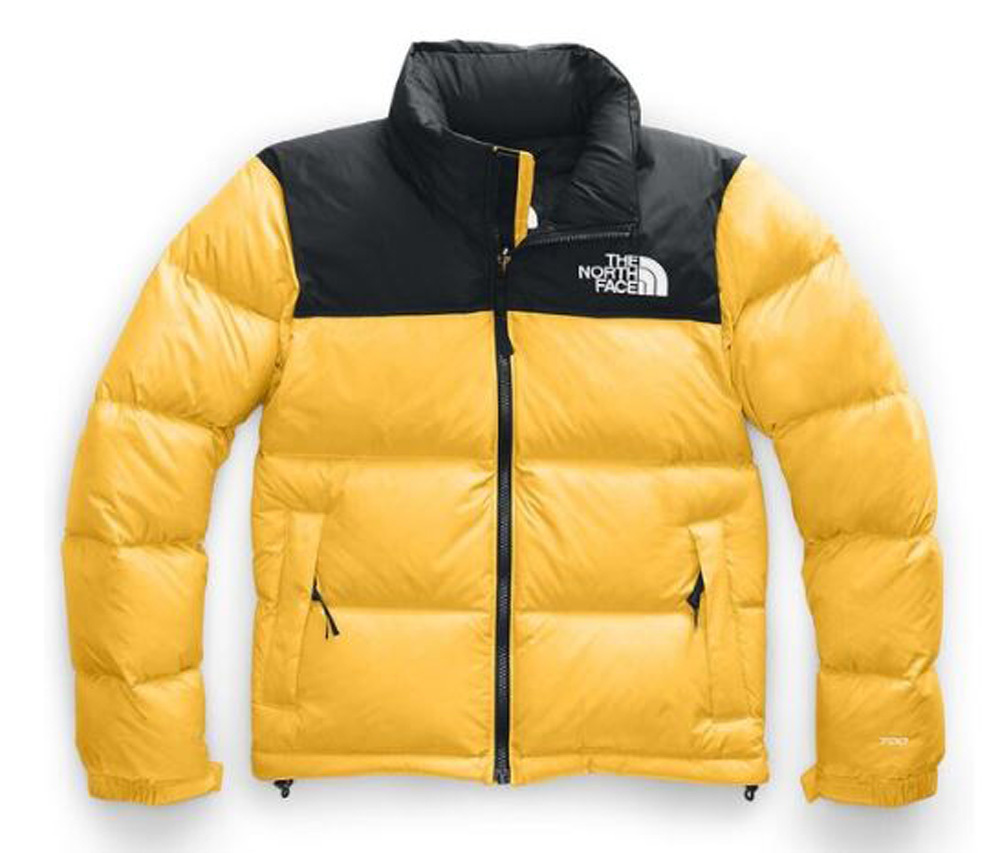 north face nuptse 1996 yellow