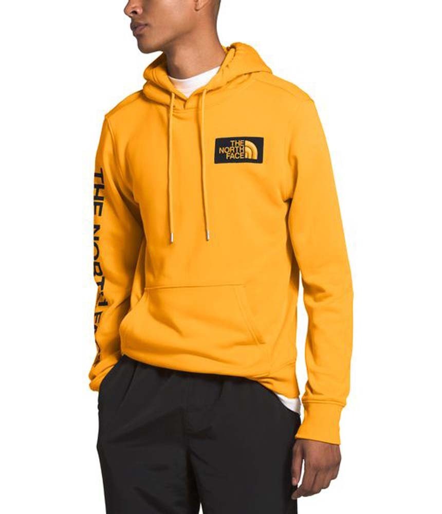 mens yellow fleece pullover