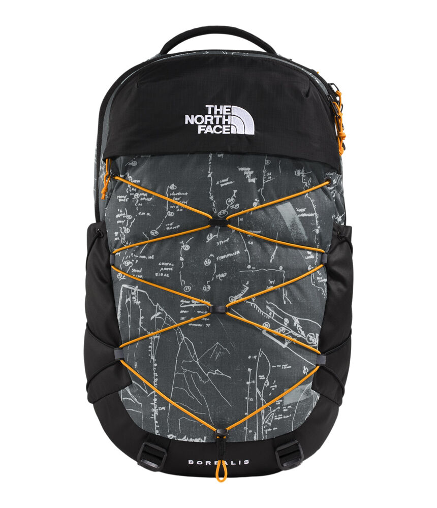 Anthracite Grey Conrad Topo Print/Summit Gold