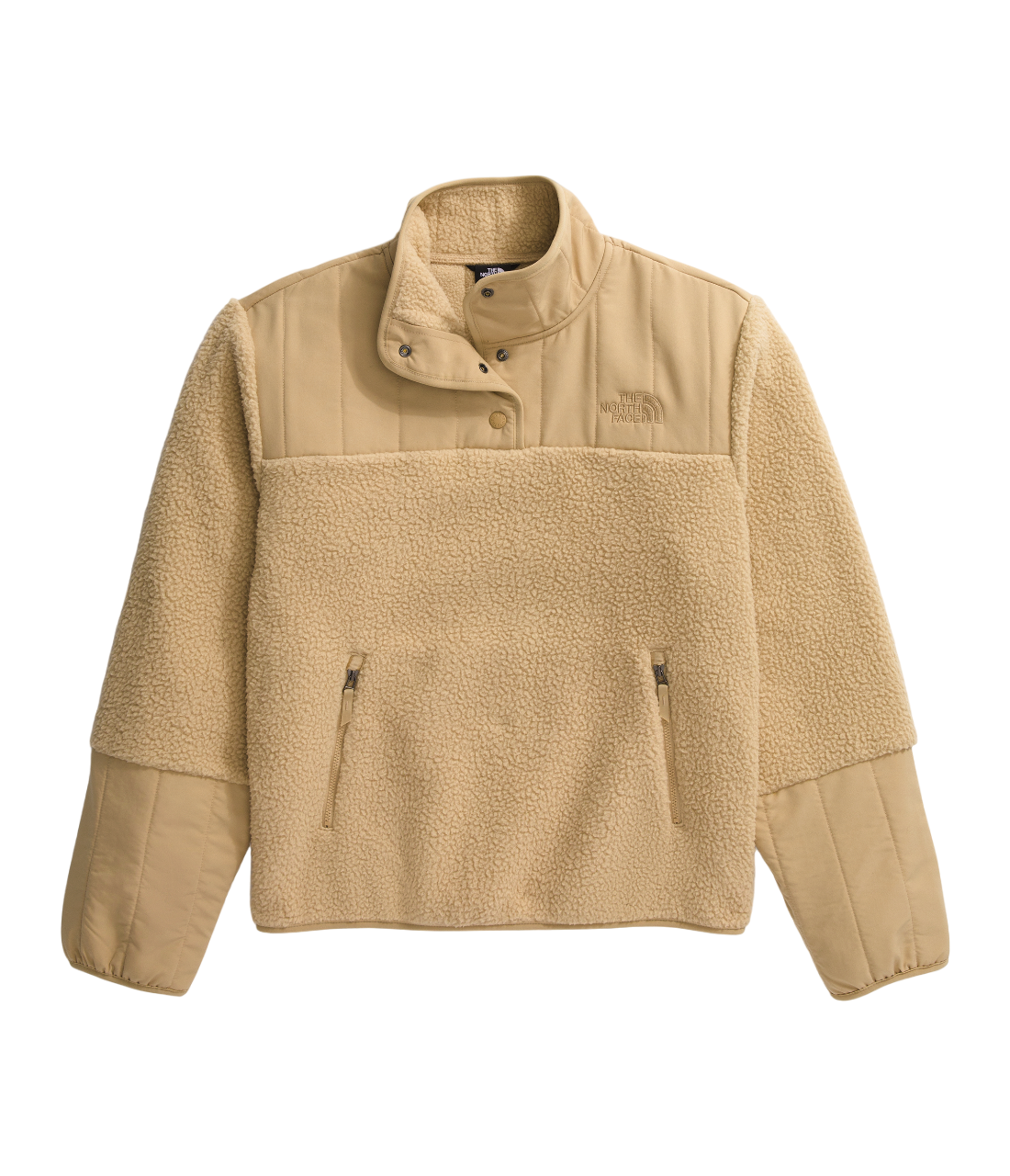 The North Face Cragmont 1/4 Snap Womens Fleece Pullover - Khaki Stone - L
