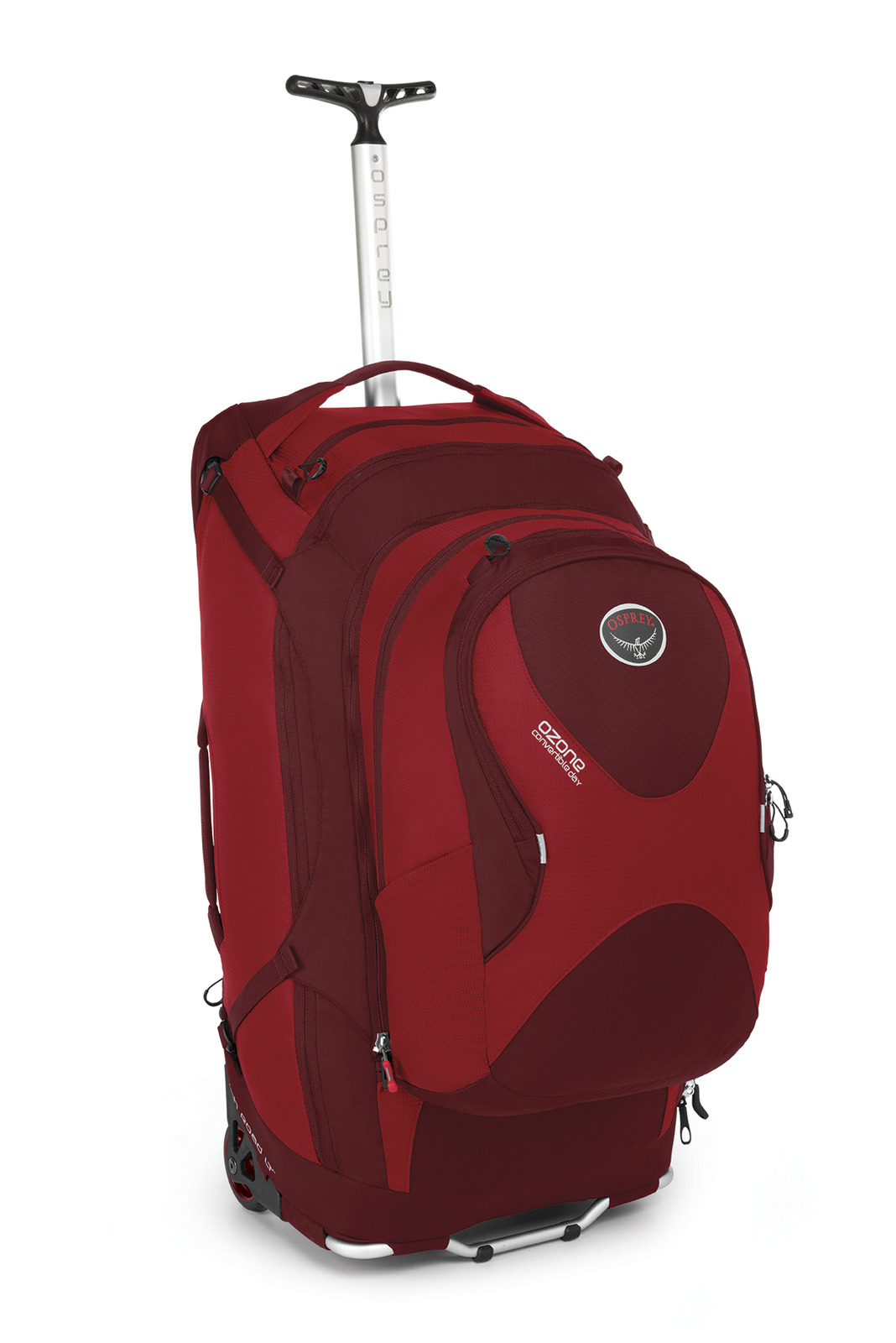 red backpack for travel