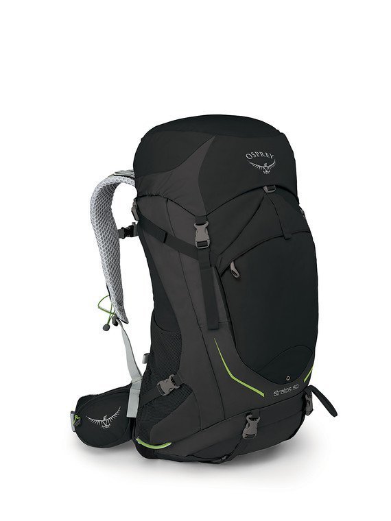 Osprey Stratos 50L Mens Hiking Backpack - Black