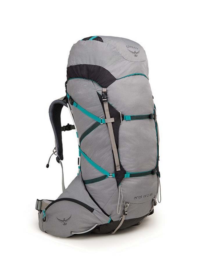Osprey Ariel Pro 65L Womens Lightweight Backpack Voyager Grey