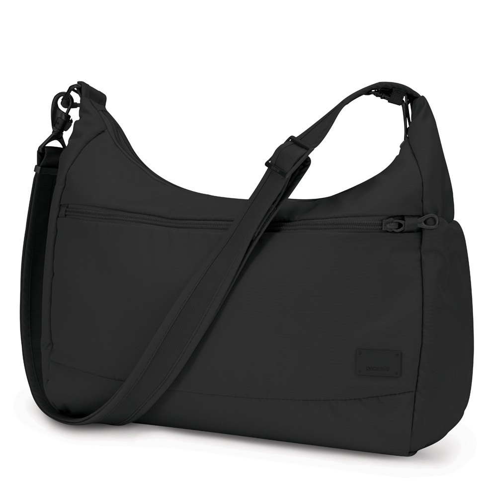 black travel handbag