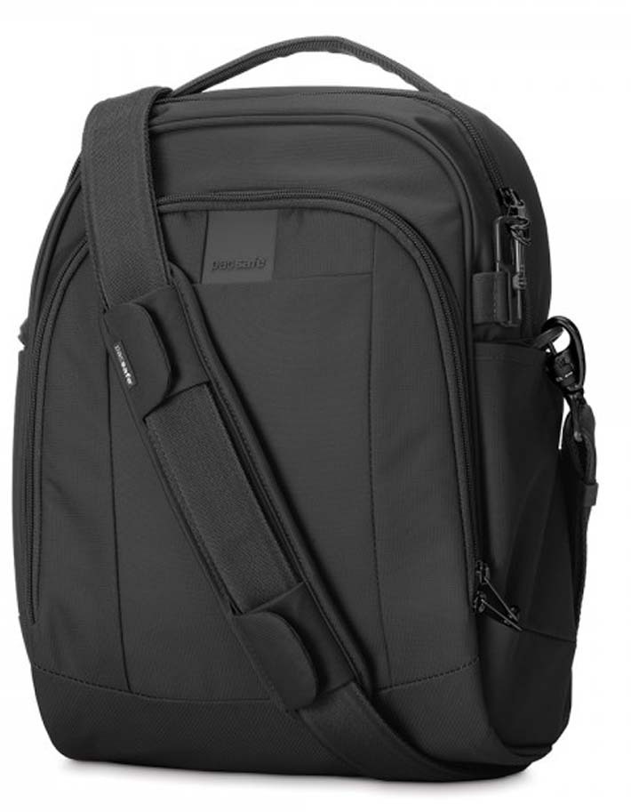Black Pacsafe Metrosafe LS250 Anti-Theft Shoulder Bag 12L 