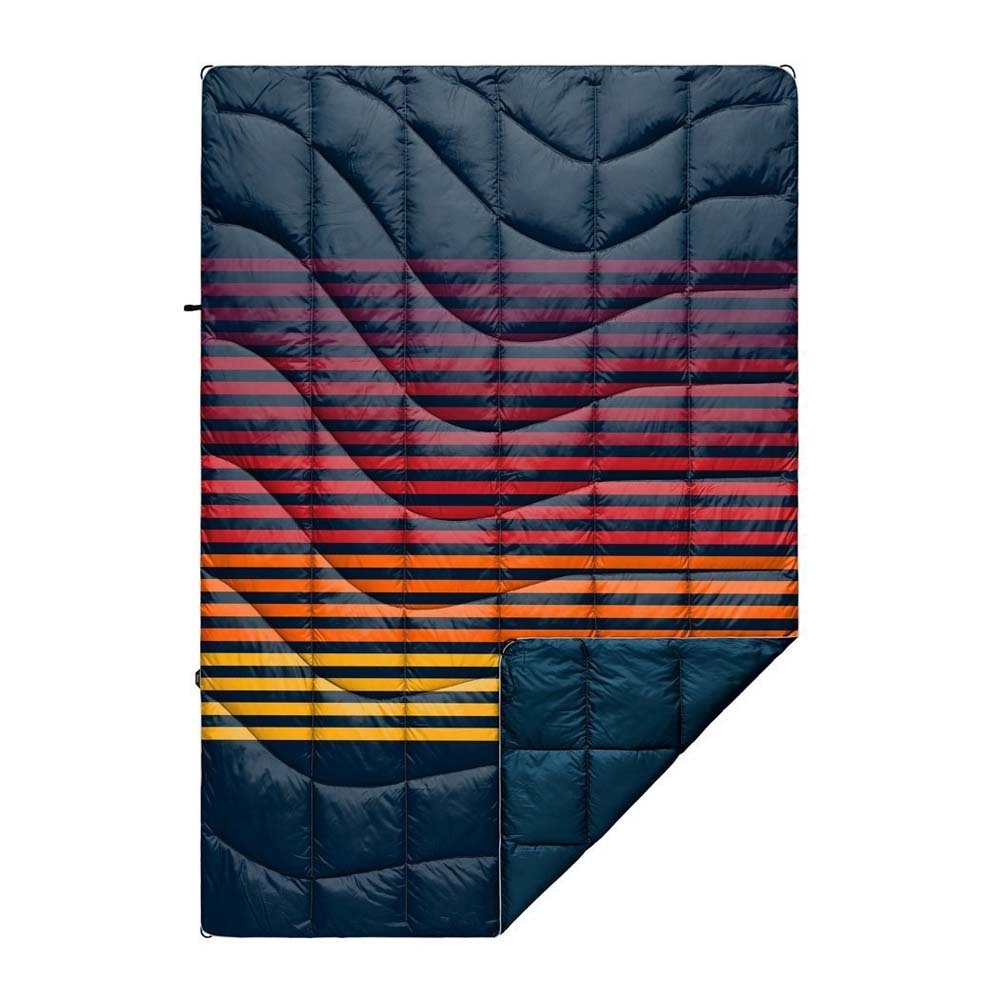Rumpl Original Puffy Outdoor Blanket 1P Deepwater Stripe