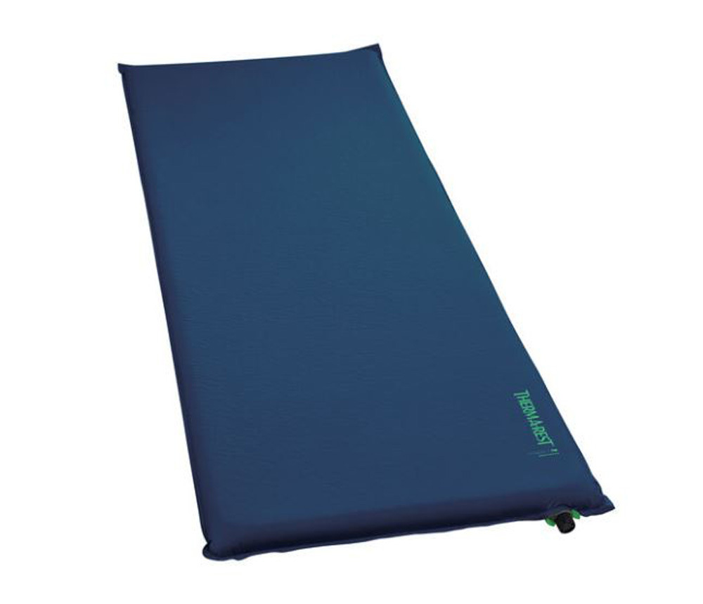 Self inflating sleeping shop pad
