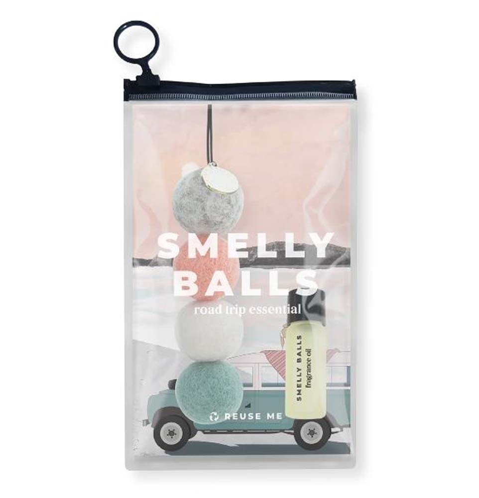 Smelly Balls Reusable Car Freshener Seapink Set Coastal Drift