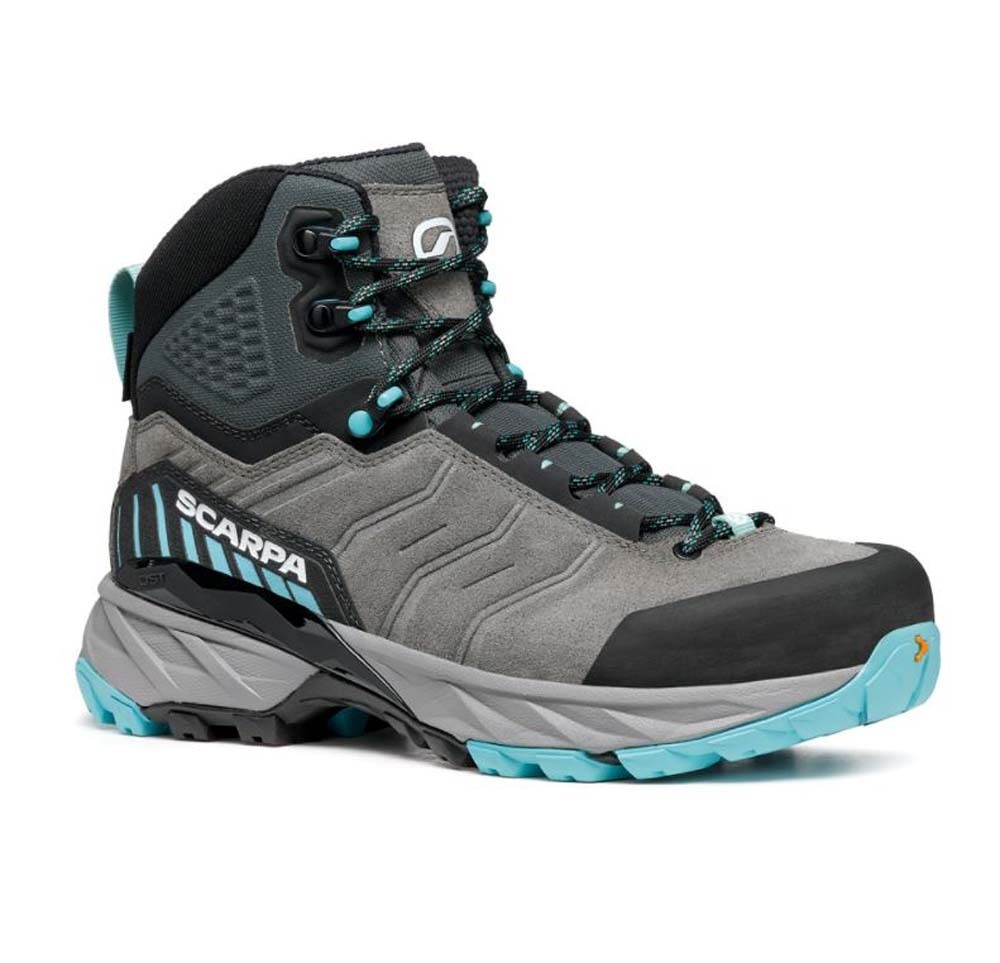 Scarpa Rush Trek GTX Womens Hiking Boots Mid Gray Aqua