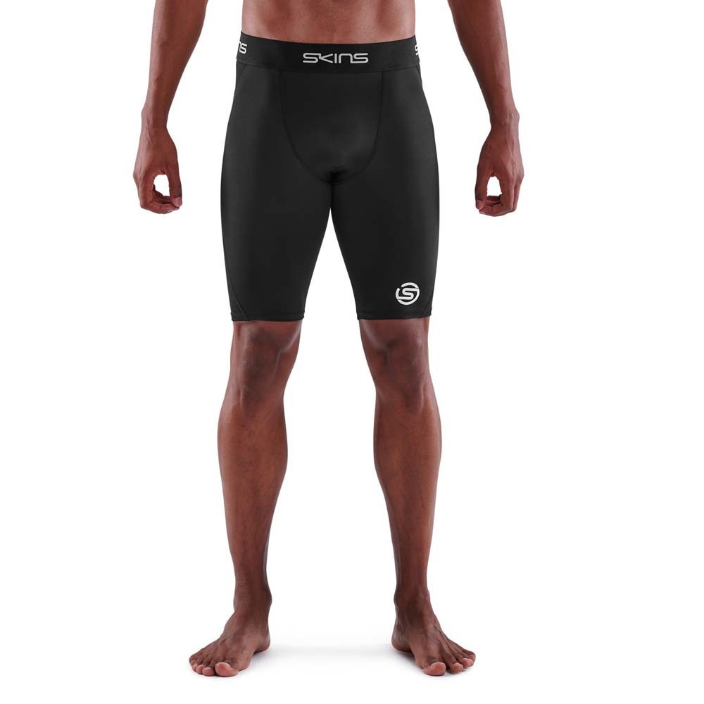 Skins Series 1 Half Length Mens Compression Tights Black L