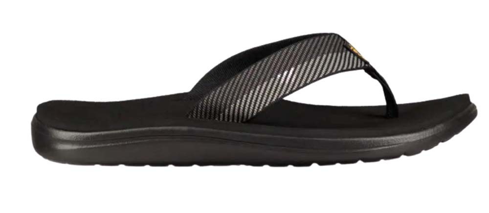 teva black flip flops