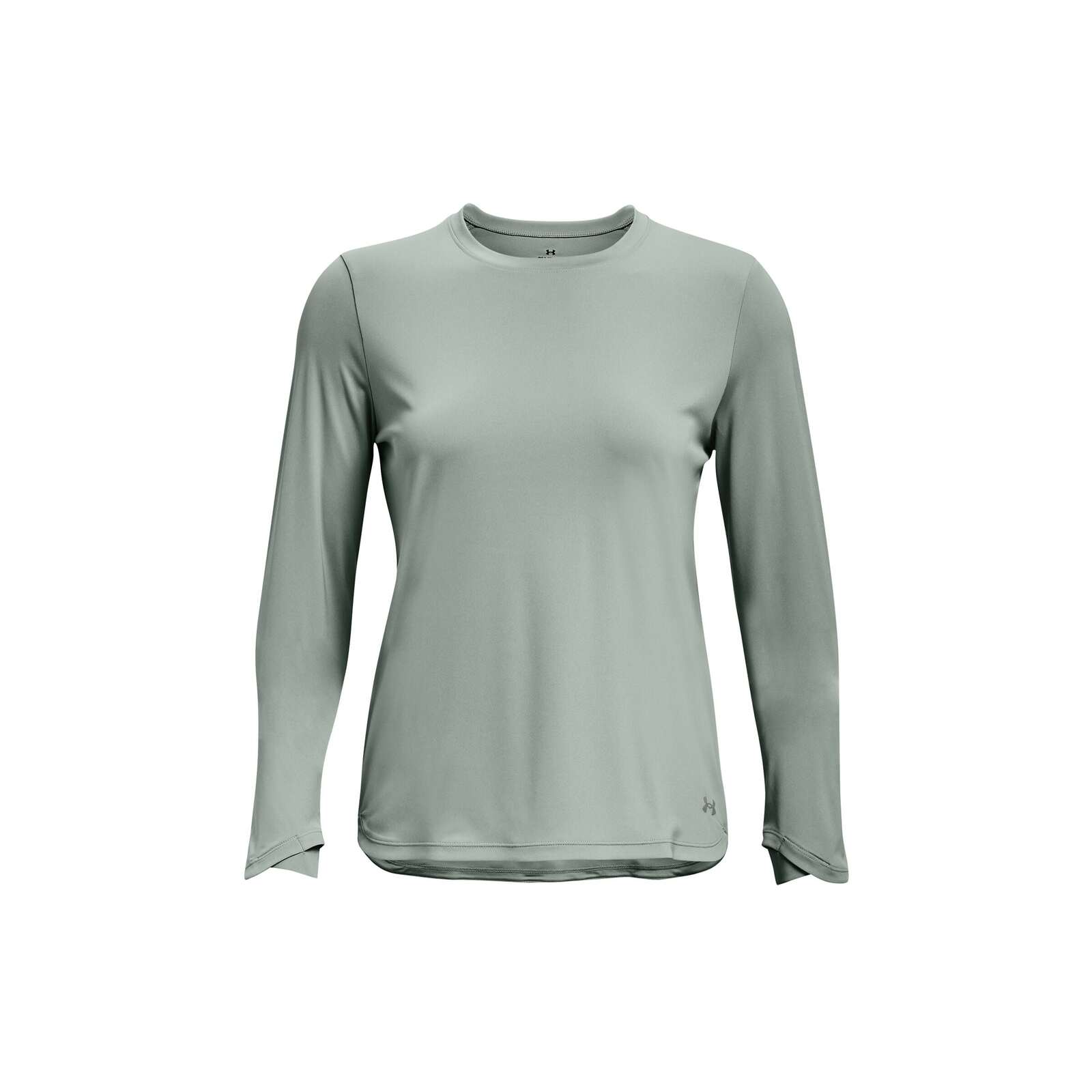 Under Armour Terrain Long Sleeve Womens Running T-Shirt - Opal Green /  Black - XS
