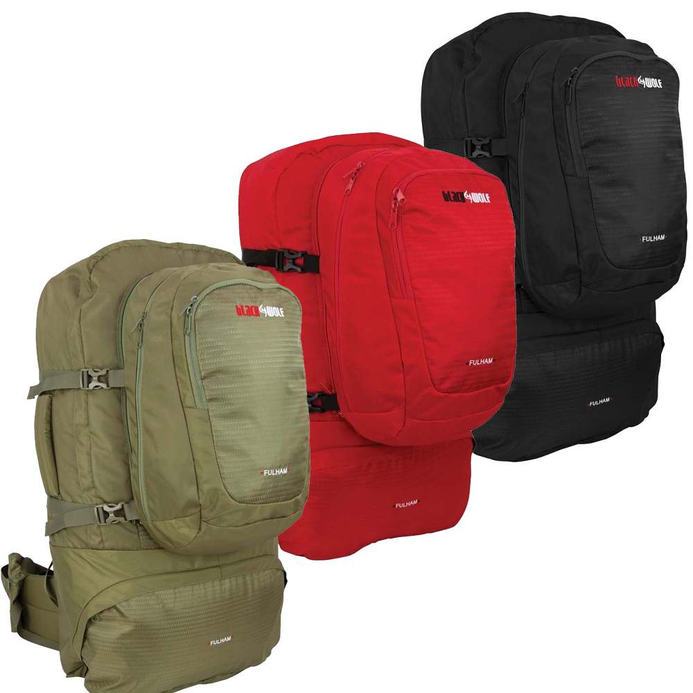 black wolf travel backpack