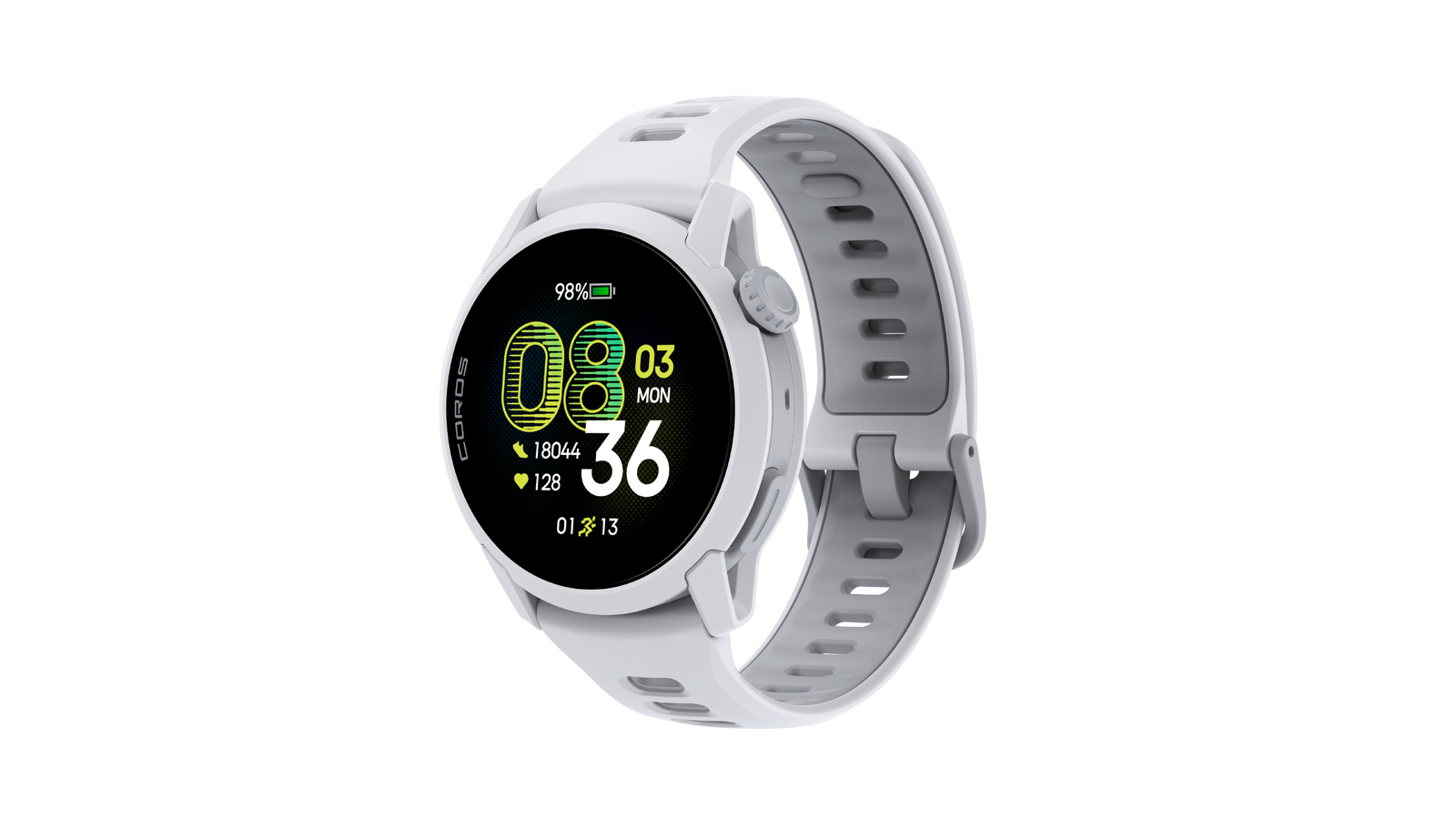 Coros Pace 4 Ultralight AMOLED GPS Sports Watch - White Silicone