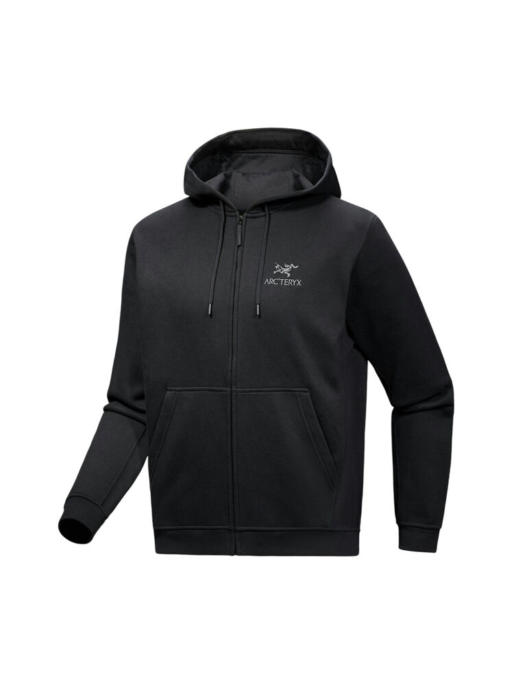 トップス ARC'TERYX Emblem Fleece Full-Zip Hoody M Arcteryx Emblem Fleece Mens Full-Zip Hoody - Black - L - Arc'teryx