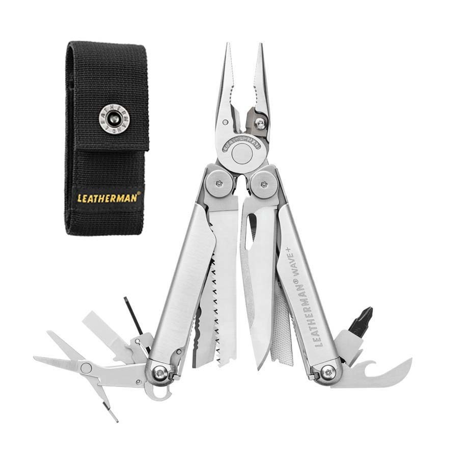 Leatherman　PLUS　Button　Sheath　Wave　Knife　Multi-tool　With