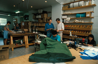 Canvas Divvy Bag swag, one of our earliest products  (founders TMS and Roland Tyson)