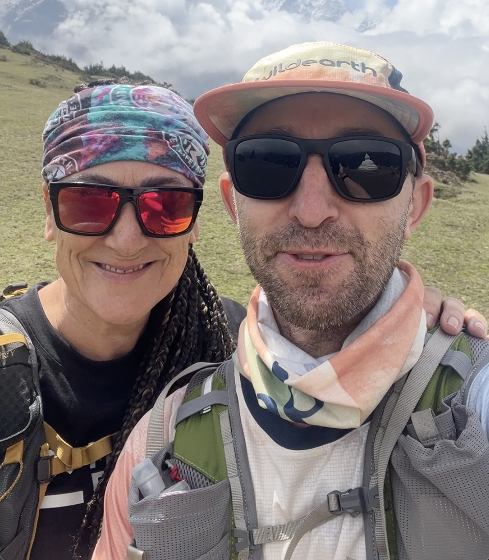 Adam and Sonia above Namche