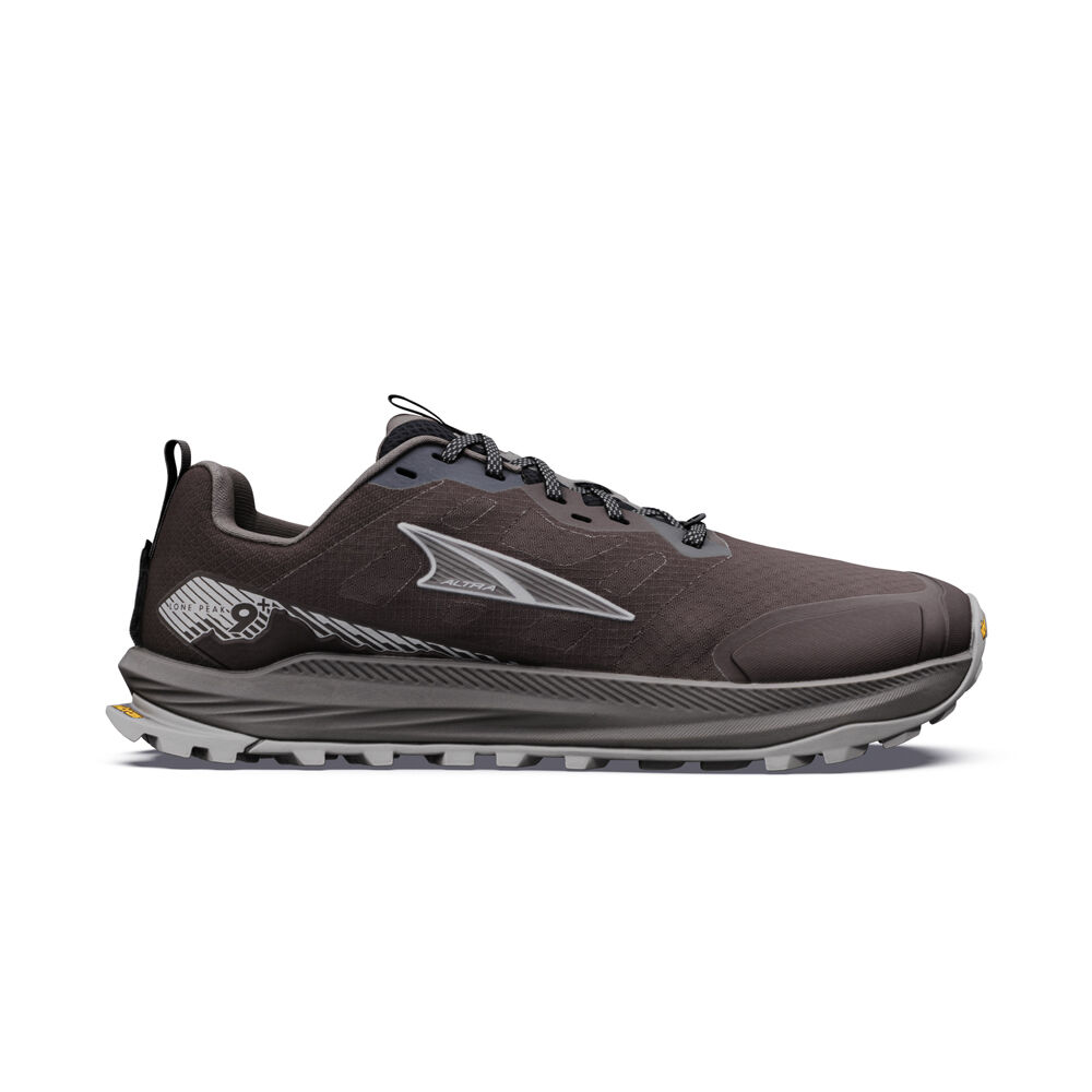 Altra Lone Peak 9+ Mens Wide Trail Running Shoes - Chocolate Torte/Silver