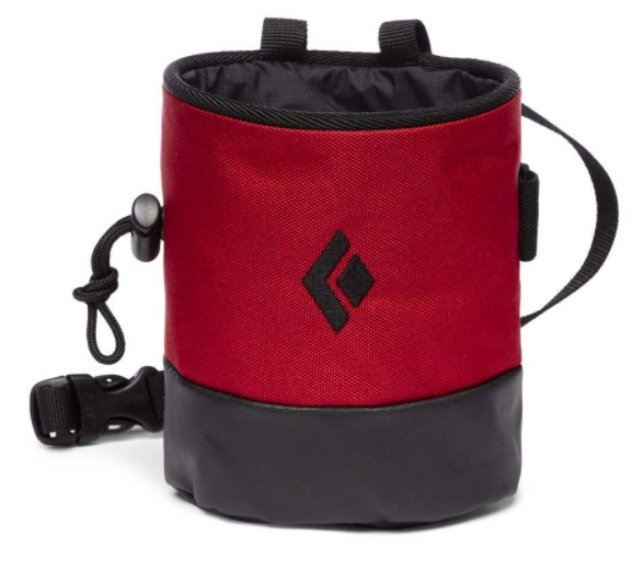 Black Diamond Mojo Zip Chalk bag in red