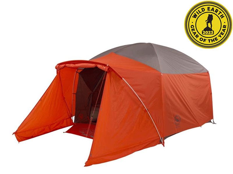 Big Agnes Bunk House 4-Person 3-Season Family Tent with the Wild Earth Gear of the Year 2023 logo