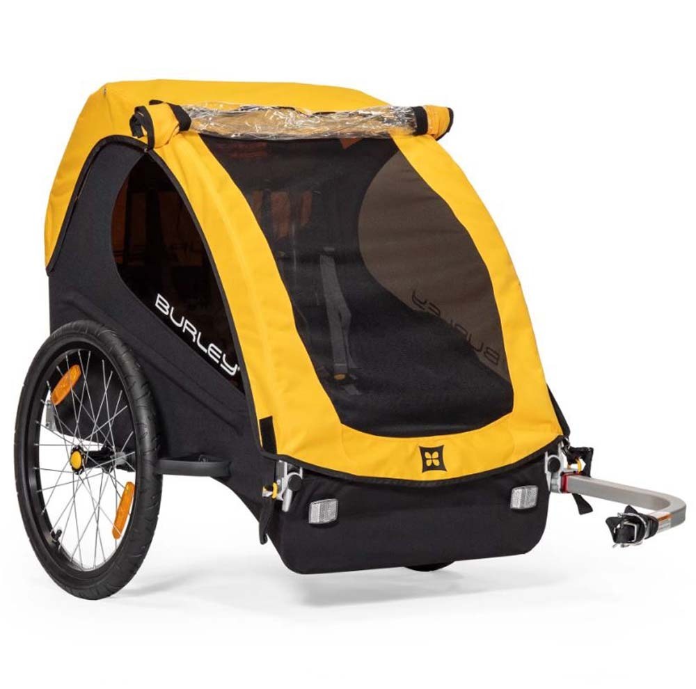 Burley Bee Single Kids Bike Trailer - Yellow