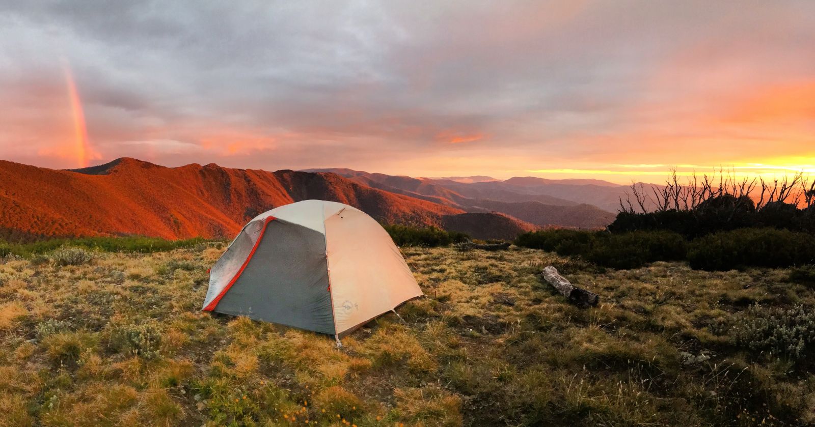 Kate Donald Hiking with Big Agnes 