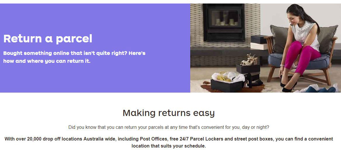 Returns with Australia Post