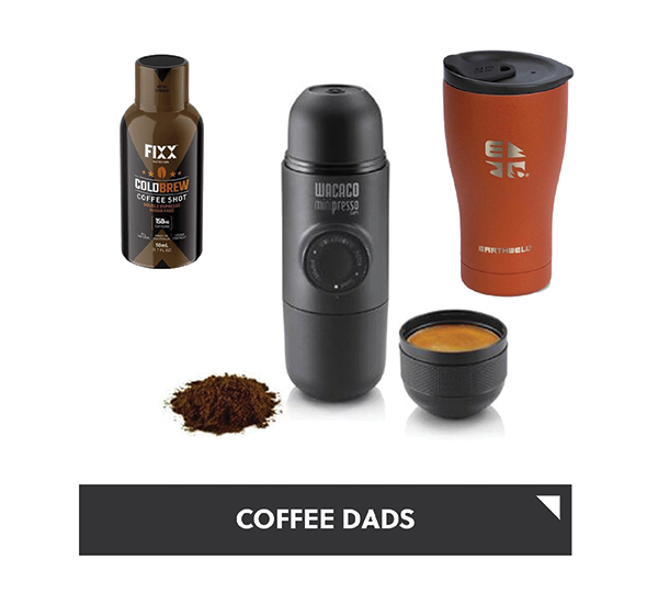 Fixx Coffee Shot, Wacaco coffee press, Earthwell coffee flask