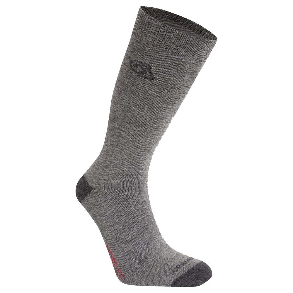 Craghoppers Nosilife Insect Repellent Unisex Wool Blend Socks - Coast Grey