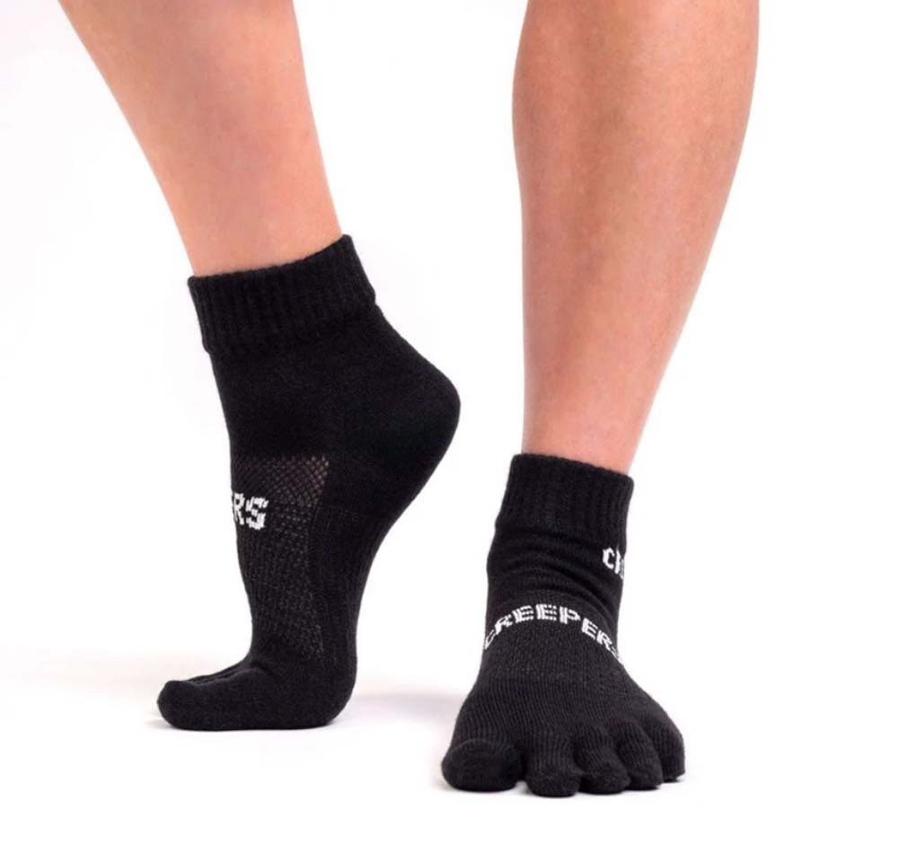 Creepers Unisex running toe socks merino blend