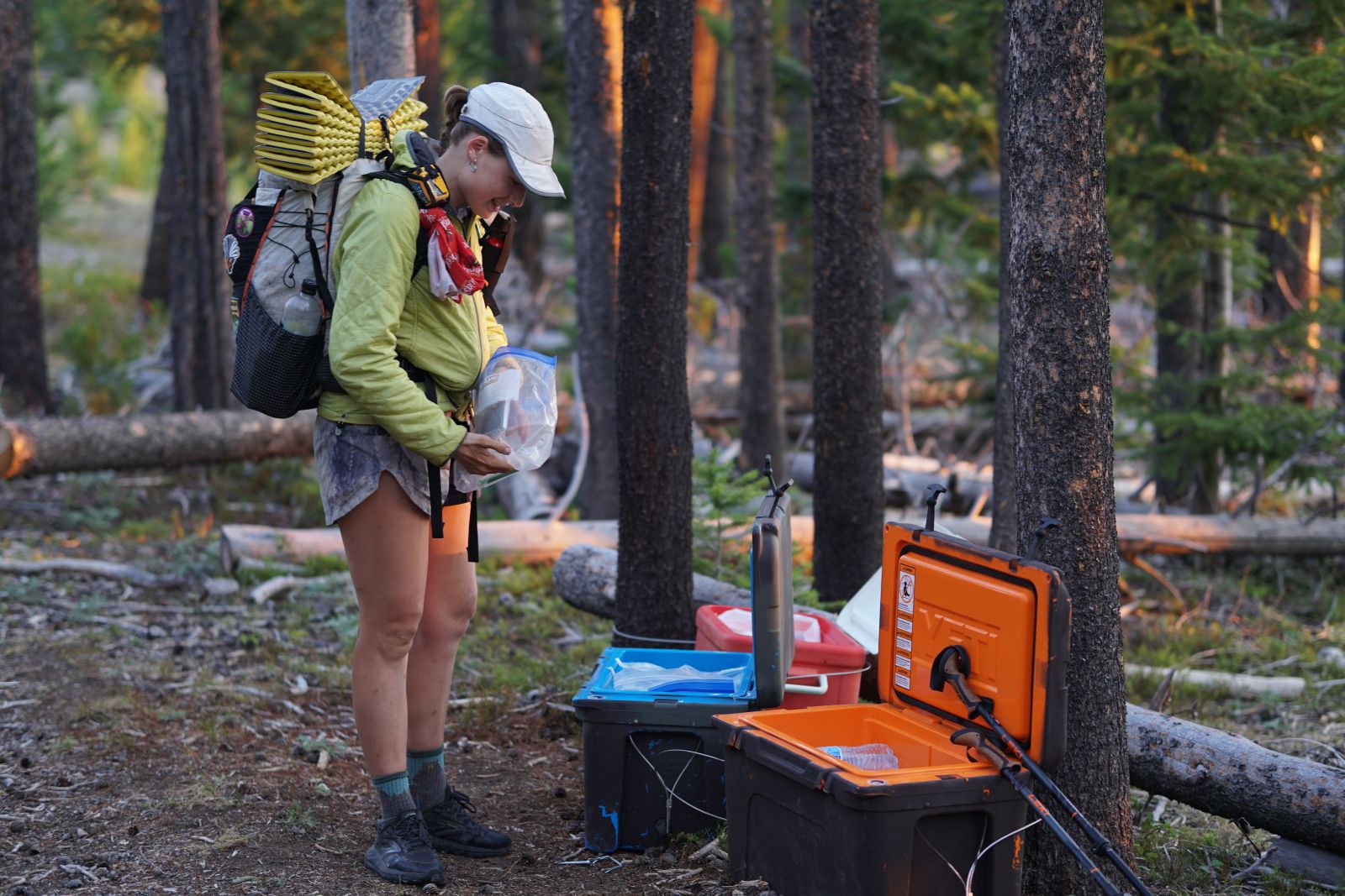 Photo of Generous trail magic left to hikers along the trail
